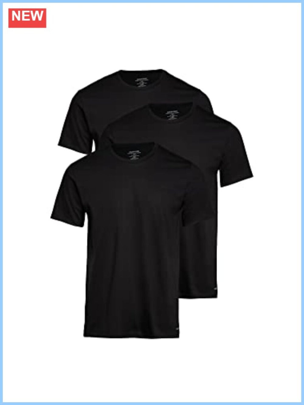 Men's Cotton Classics 3-Pack Undershirts Short Sleeve Crew Neck T-Shirts